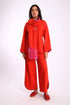 Pants in cashmere blend with elastic waistband